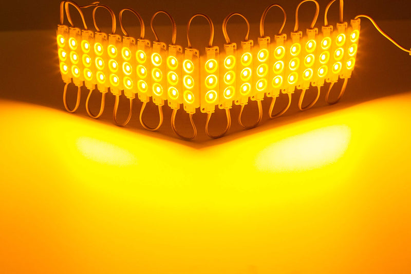 40ft Storefront Orange LED Light Super Bright 5630 Module with UL 12v 6 Amps AC Power Package