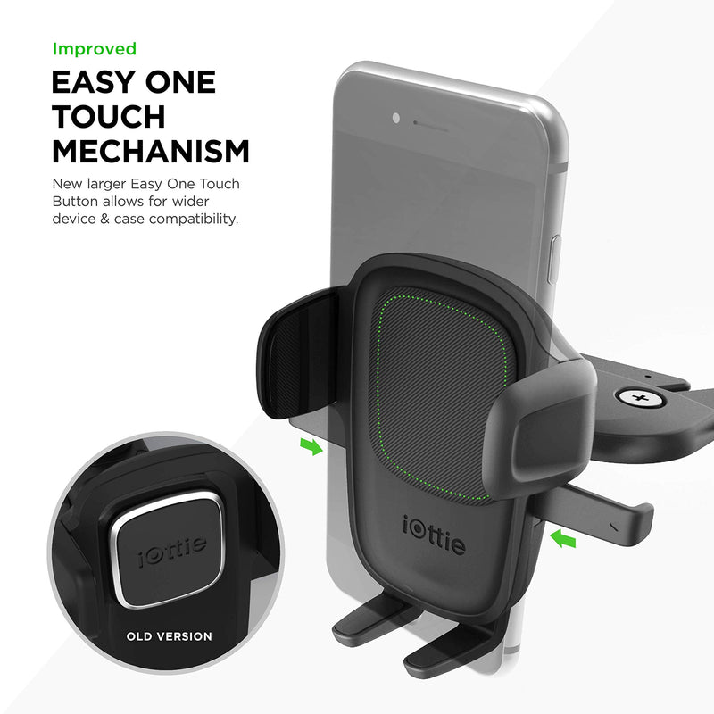 iOttie Easy One Touch 5 CD Slot Mount with extra Dashboard Mounting Base - Universal Car Mount Phone Holder for iPhone, Google, Samsung, Moto, Huawei, Nokia, LG, and all other Smartphones Mount + Dashboard Mounting Base