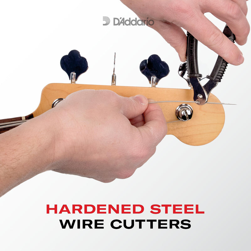 [AUSTRALIA] - D'Addario Accessories Bass Pro-Winder - Bass Guitar String Winder, Bass String Cutter, Bass Guitar Bridge Pin Puller - Ultimate Ergonomic All in One Bass Tool for Restringing - Black Bass ProWinder 
