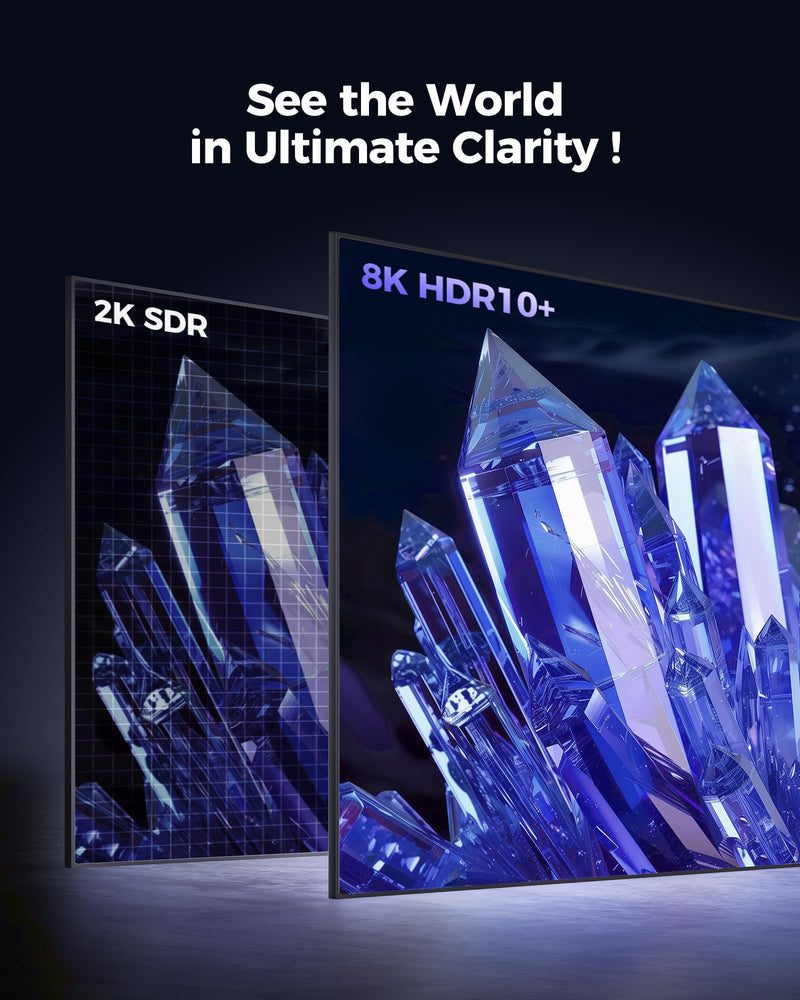 Silkland Certified HDMI 2.1 Cable, [4K@240Hz 144Hz 120Hz, 8K@60Hz] 1440P Ultra High Speed HDMI Cable 48Gbps (Upgrade Braided), HDR10+, eARC, HDCP 2.3, Compatible for Xbox/PS5/PS4/Roku TV-6.6ft 6.6 Feet 1-Pack Grey