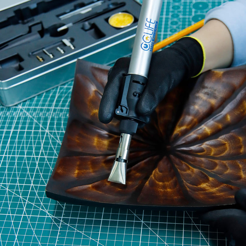 CCLIFE Soldering Iron Set Gas Soldering Iron 13 Butane Soldering Iron with Flux Soldering Wire Soldering Set for Soldering, Hot Cutting, Welding, Pyrography, Wood Engraving, Jewellery Making (Upgrade) Gas soldering iron (upgrade)