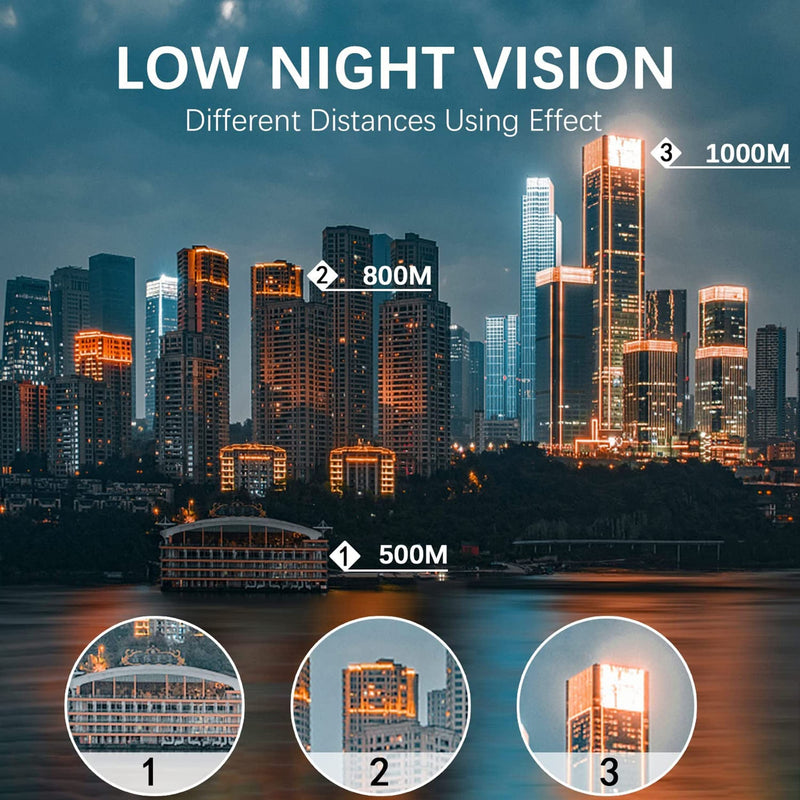 Monocular-Telescope High Powered for Smartphone Monoculars 80x100 for Adults High Definition Monocular Telescope for Stargazing Hunting Wildlife Bird Watching Travel Camping Hiking