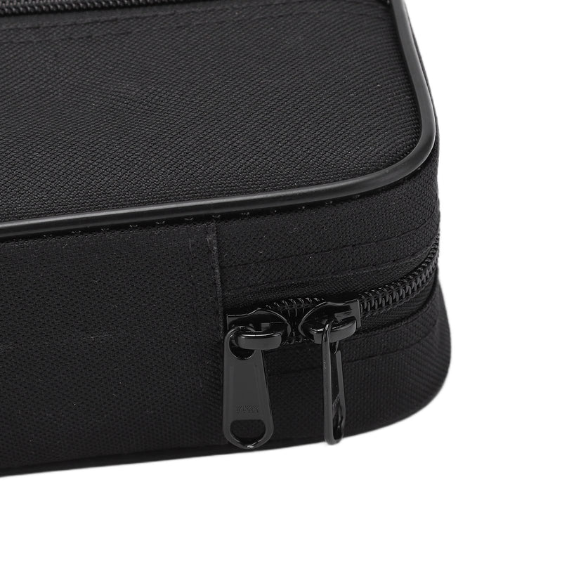 Flute Case Carrying Bag, Black Oxford Cloth Waterproof Flute Carrying Bag Wear Resistant Lightweight Portable Flute Storage Bag with Adjustable Shoulder Strap for 16 Holes Flute, 15.5 x 4.7 x 2.7in