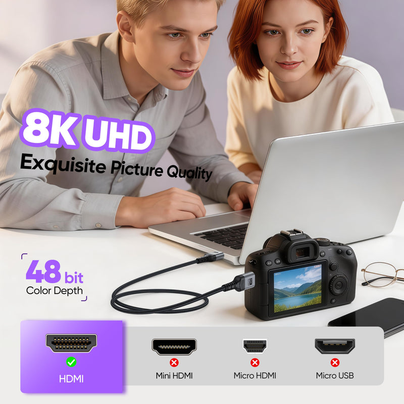 8K HDMI Cable 3 FT 10-Pack, High Speed HDMI Cord 2.1 3FT 48Gbps Multipack | HDMI Computer Monitor Cable 4K@120Hz/144Hz 8K@60Hz, HDR10 eARC HDCP 2.2/2.3 for PC PS5,PS4,Xbox,Laptop,HDTV,Roku TV,Soundbar Grey