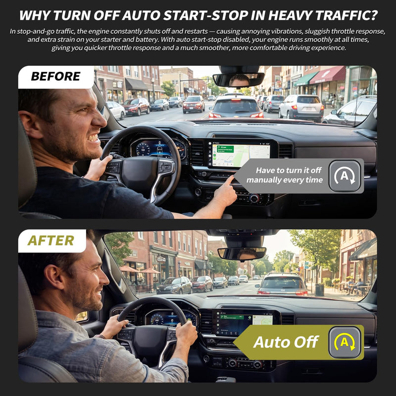 Auto Start Stop Eliminator for Ford F150 2015 2016 2017 2018 2019 2020 Turn Off Idle Engine Stop Start System Disabler Easy Install OBD Connect Plug Play Accessories 2015-2020 F150