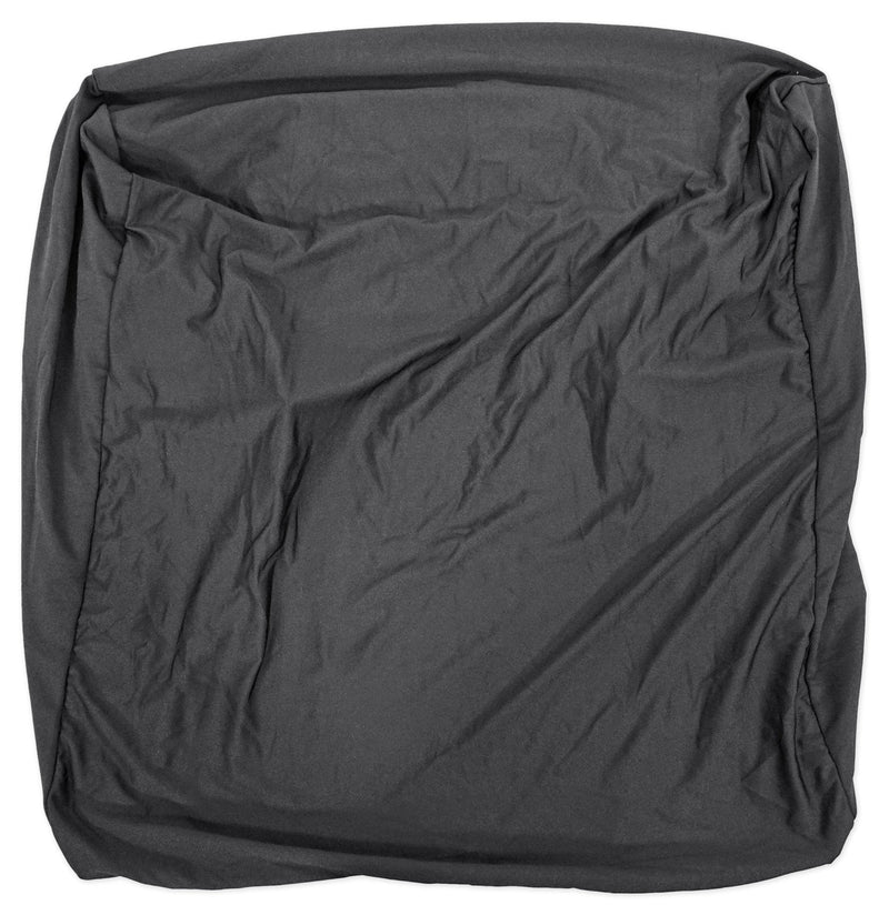 Rockville RSC5B Universal Black DJ Scrim Cloth Cover for X Stand, 360-Degree Coverage, Wrinkle-Resistant, Machine Washable, Perfect for Mobile DJs and Event Performers