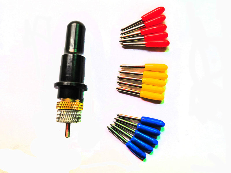 15pcs 30/45/60 Degree Roland Vinyl Cutter Cutting Plotter Blade with Blade Holder