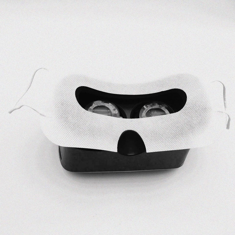 100 Pack Disposable VR Mask Sanitary VR Eye Covers VR Mask for VR Face Mask,Virtual Reality Face Mask Compatible with HTC Vive Pro/PS VR/Gear VR/Oculus Rift Go e altre cuffie Most vr Headset (White) White