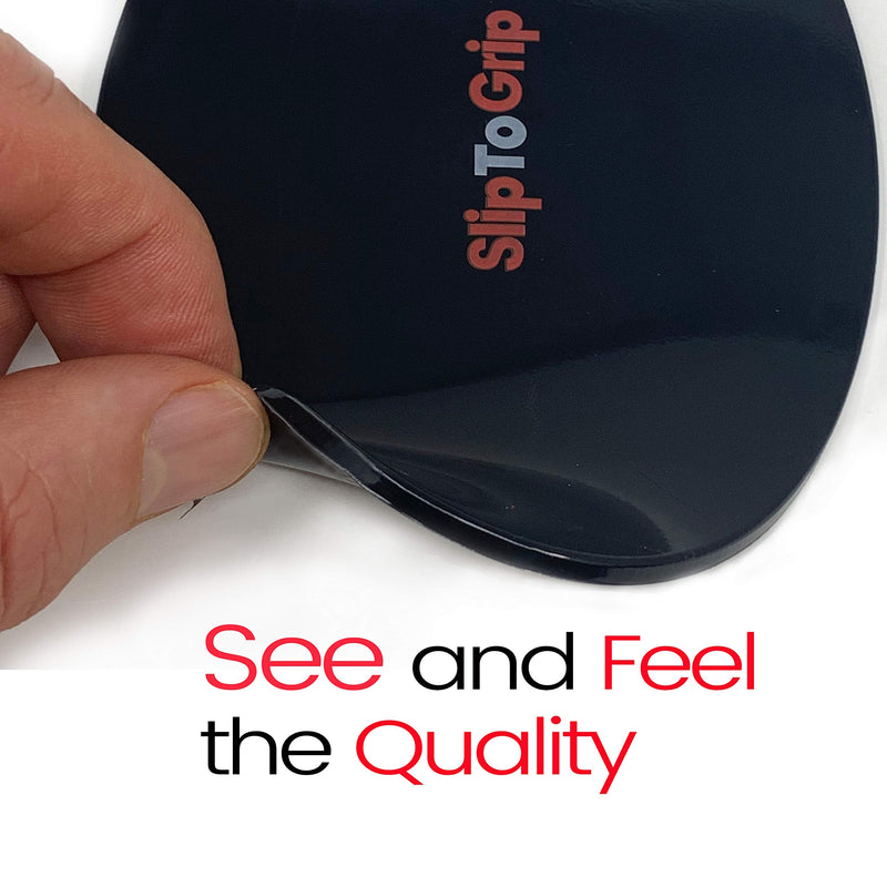 SlipToGrip Premium Cell Pads Twin Pack - Two Universal Cell Pads. Sticky Anti-Slip Gel Pads - Holds Cell Phones, Sunglasses, Coins, Golf Cart, Boating, Speakers.