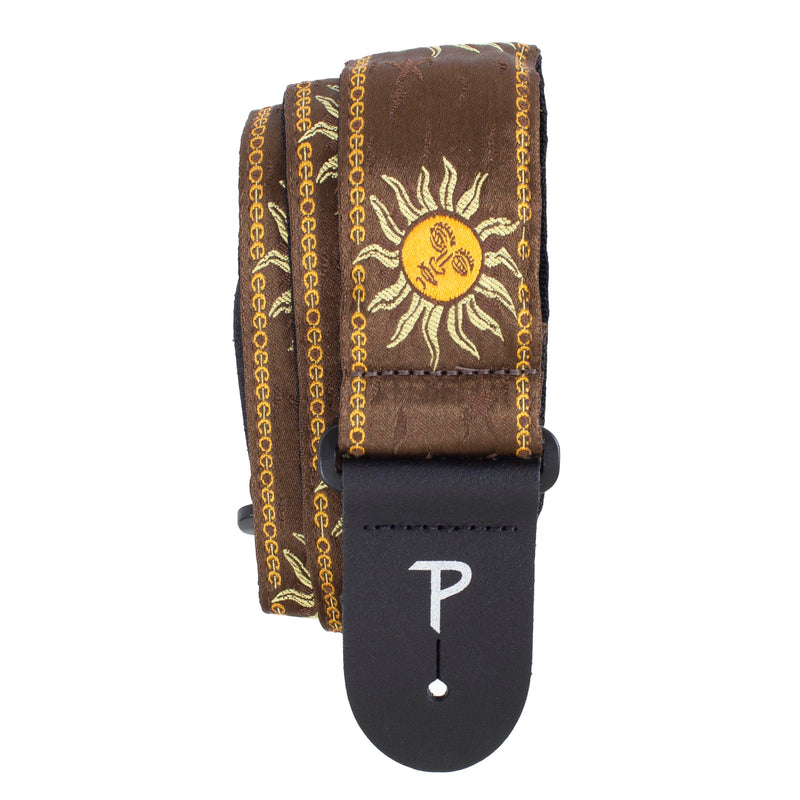 [AUSTRALIA] - Perri's Leathers Ltd. Adjustable Leather Guitar Straps - Stylish, Comfortable Straps for Electric, Acoustic, and Bass Guitars Brown Sun 