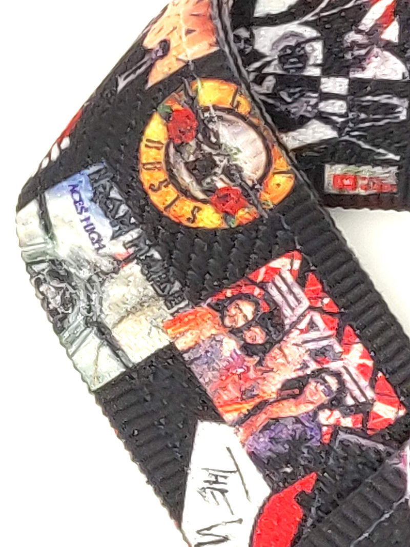 [AUSTRALIA] - Rock Bands Cotton 2.3 Inches Wide Guitar Strap | 100% Cotton with genuine leather 
