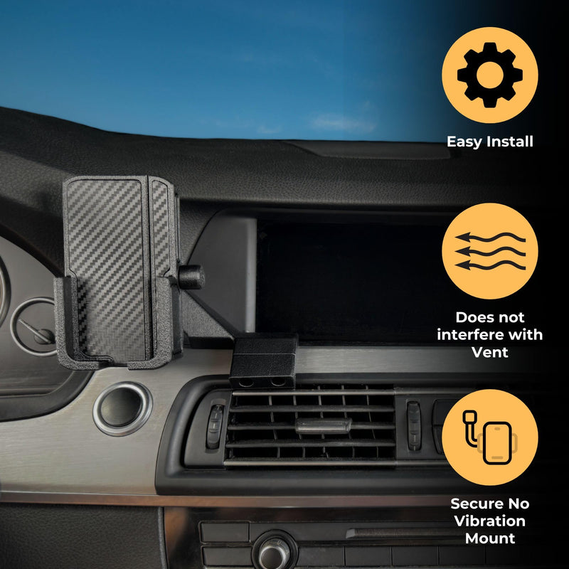 Phone Holder for The BMW 5-Series 2011-2016 528i 530i 535i 540i xdrive/Custom Made Phone Mount Does not fit M5 Models