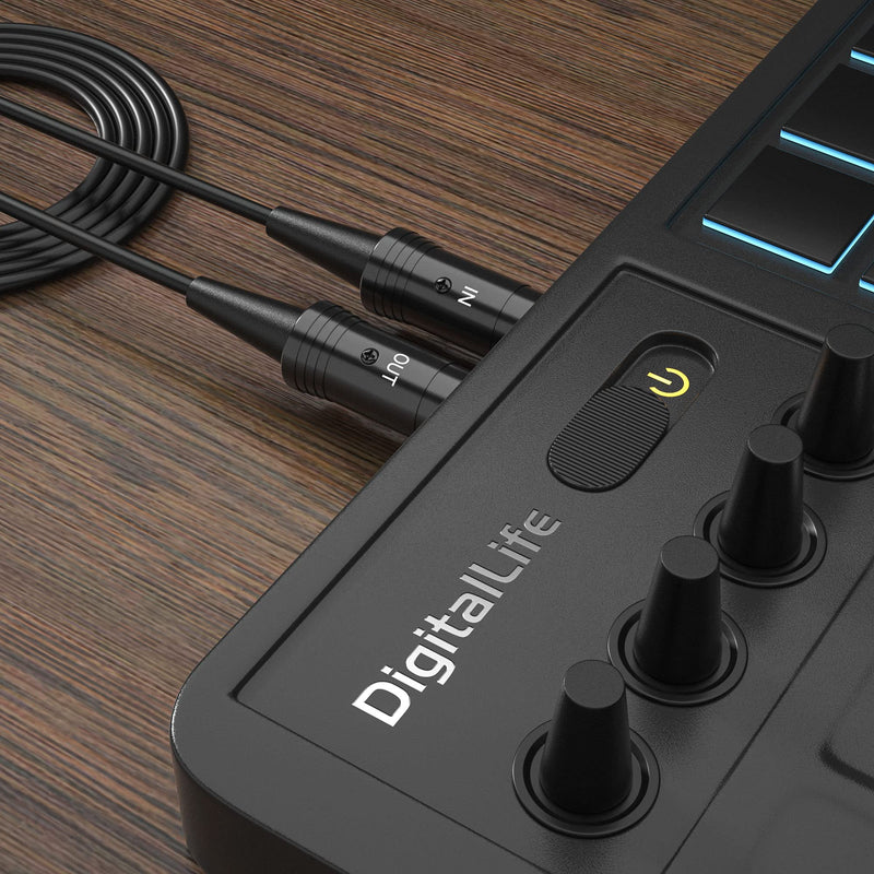 DigitalLife BM1001| USB Type-A to 5-PIN MIDI Interface Converter Adapter MIDI-SyncX5