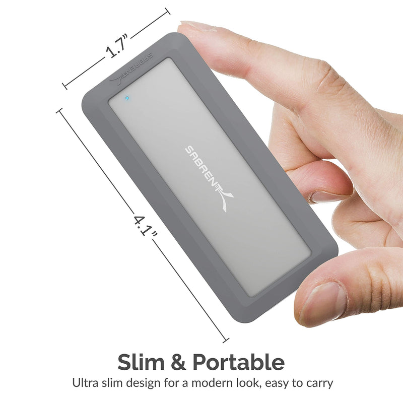 SABRENT USB 3.2 Rugged Waterproof Enclosure [IP67] for M.2 NVMe SSDs (EC-WPNE)