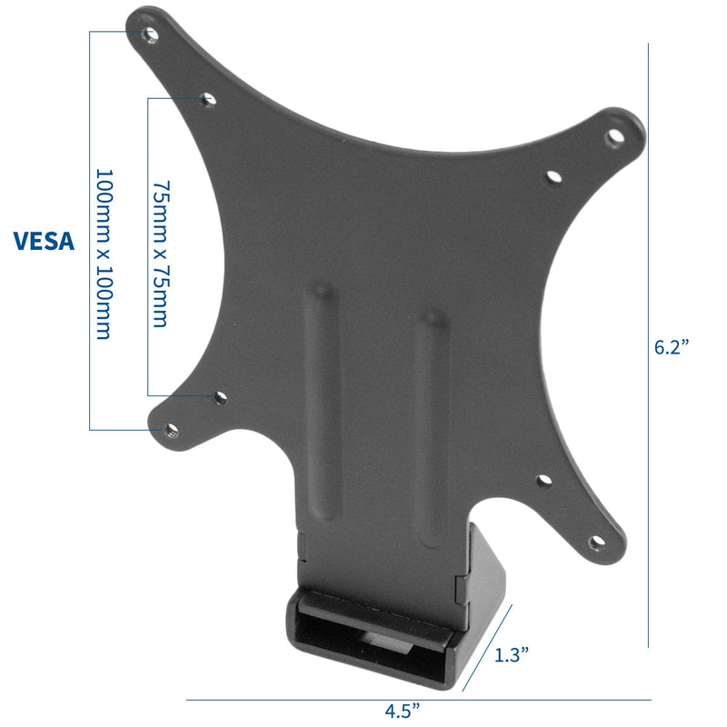VIVO Quick Attach VESA Adapter Designed for HP Models 27er, 27es, 27ea, 25er, 25es, 24ea, 23er, 23es, 22er, 22es, 22f, 23f, 24f, 25f, and 27f, VESA 75x75m and 100x100mm Conversion Kit, MOUNT-HP27ER