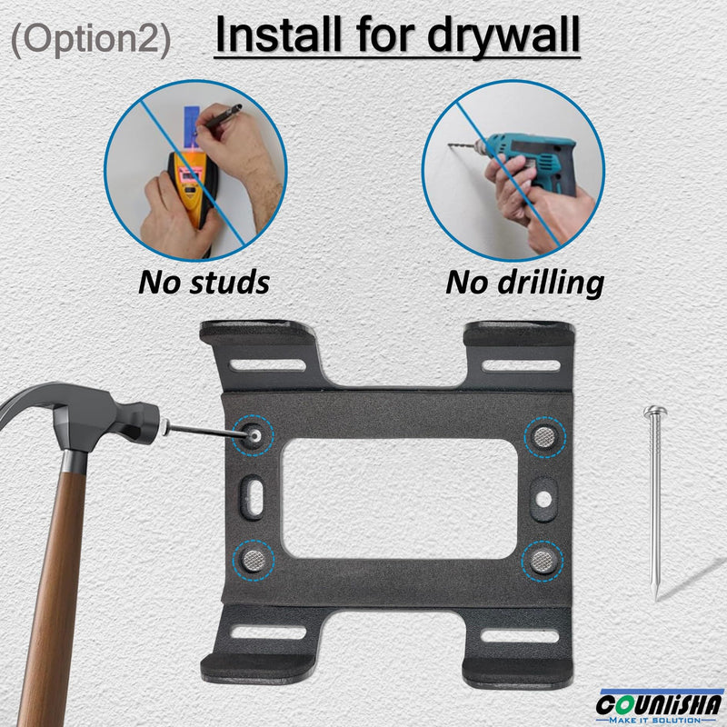 Metal Wall Mount for Bose SoundLink Flex Speaker (2nd Gen) ceiling Bracket | secure stable holder with adjustable straps for bose soundlink flex protable audio for Jet Ski/Snowmobile/Boat/PWC's,black