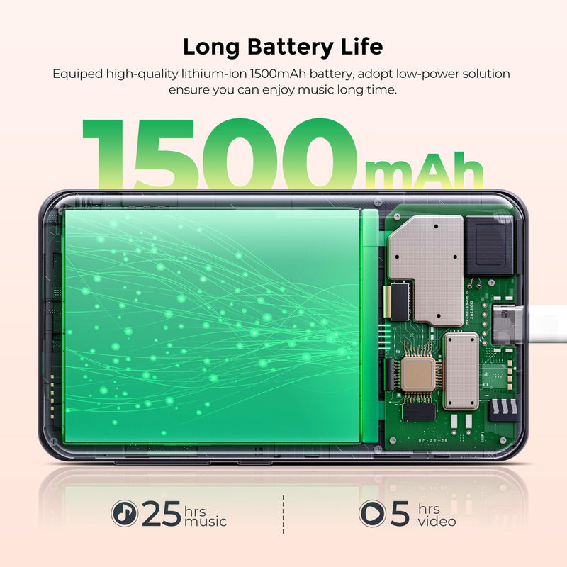 160GB MP3 Player with Bluetooth and WiFi, innioasis Music Player with Spotify,Pandora,Amazon Music,4" Touch Screen Android MP4 MP3 Player for Kids with Libby,Audible,Spotify Kids(Black) 160GB Black