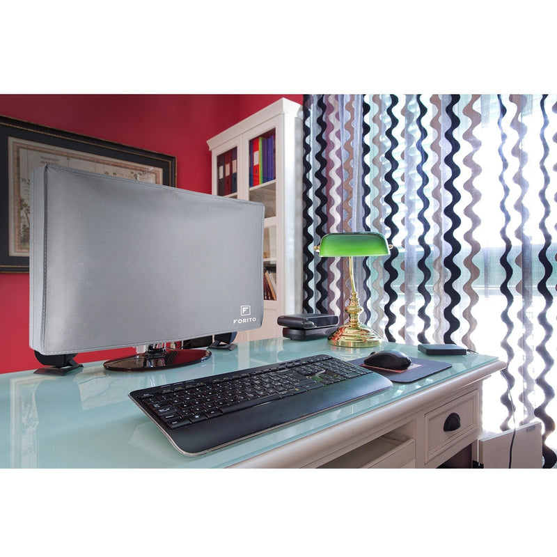 23" 24" 25" Univesal Monitor Dust Cover Scratch Resistance Nonwoven Full Body Sleeve for 23" 24" 25" Computer Monitor LED LCD Screem (Size: 24W x 18H x 3D)-Gray 23-25 Inch 23-25" -Gray