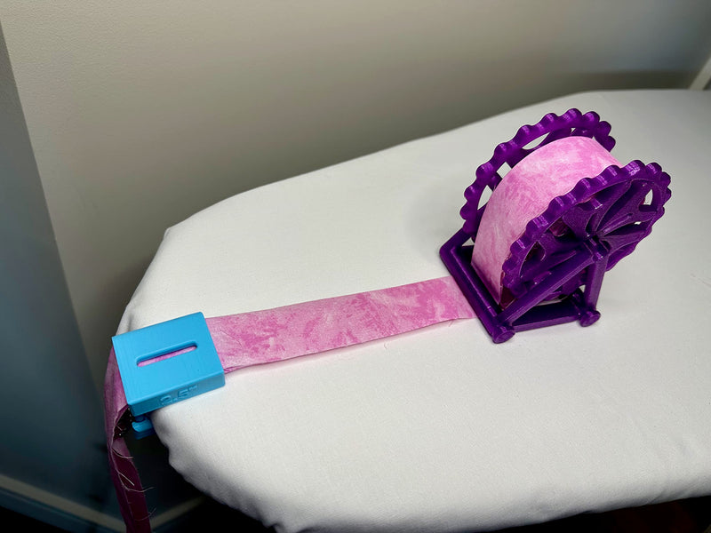 Third Hand Binding Folder Clip and Binding Wheel for Quilting and Sewing by Purple Hobbies, Making It Easier to Create Binding and Store. (Purple Binding Wheel ) Purple Binding Wheel