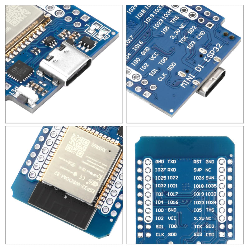 [AUSTRALIA] - Pack of 3 Mini for ESP32 Development Board NodeMCU WiFi Bluetooth Development Board CH9102F Chip Compatible Arduino IDE 