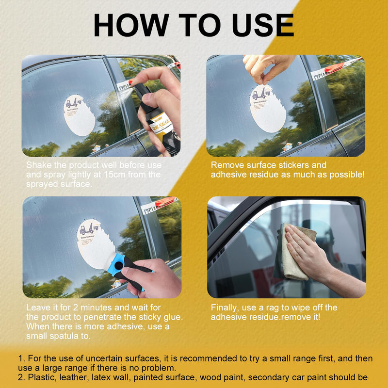 [AUSTRALIA] - ALLONY 100 ml super glue remover, sticker remover, adhesive residue remover, window frame, adhesive residue remover for stickers and labels effectively removed from surfaces 