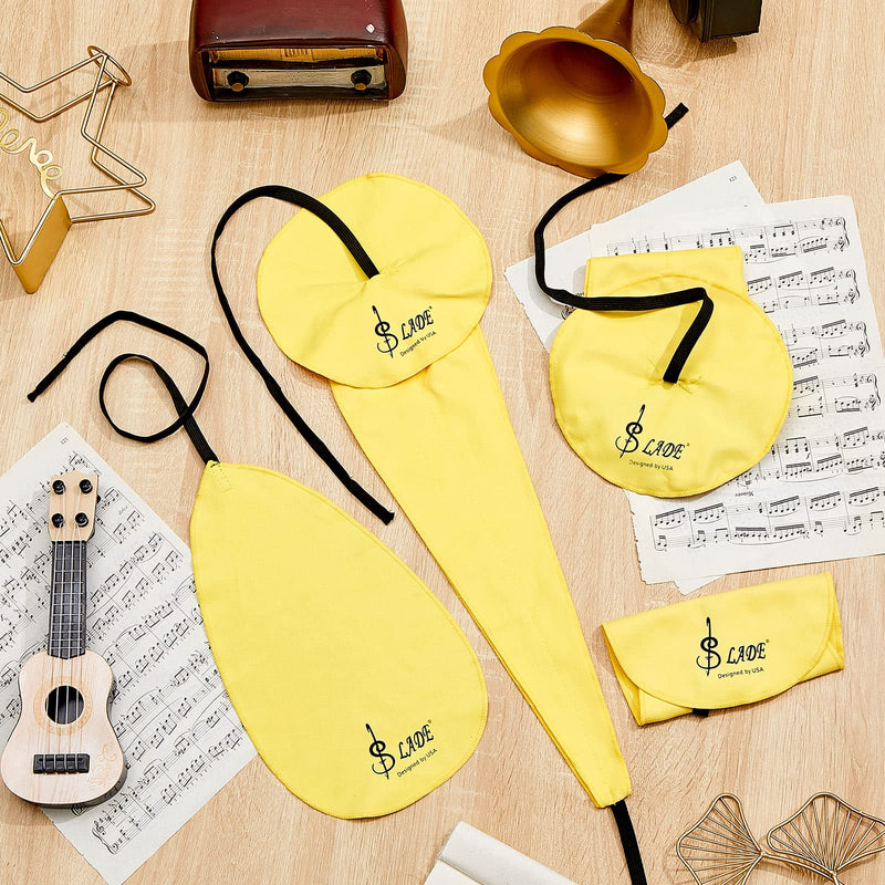 4 Pcs Saxophone Cleaning Kit Alto Sax Cleaning Cloth Clarinet Cloth Swab Instrument Cleaner for Inside Tube Suitable Clarinet Piccolo Flute Sax Saxophone