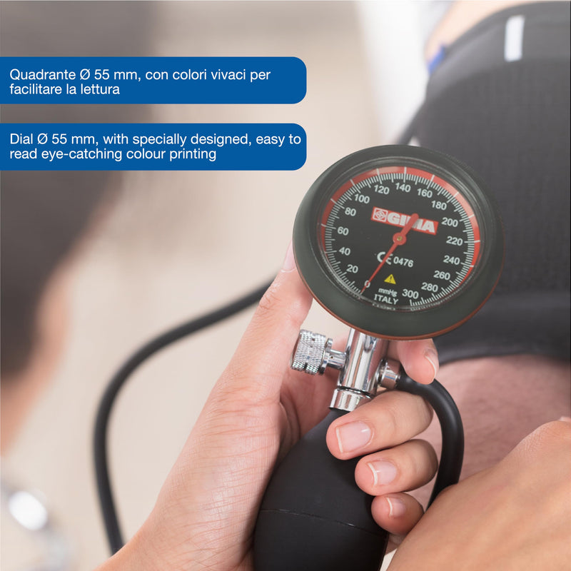 [AUSTRALIA] - London blood pressure meter, professional sphygmomanometer, black cuff nero 