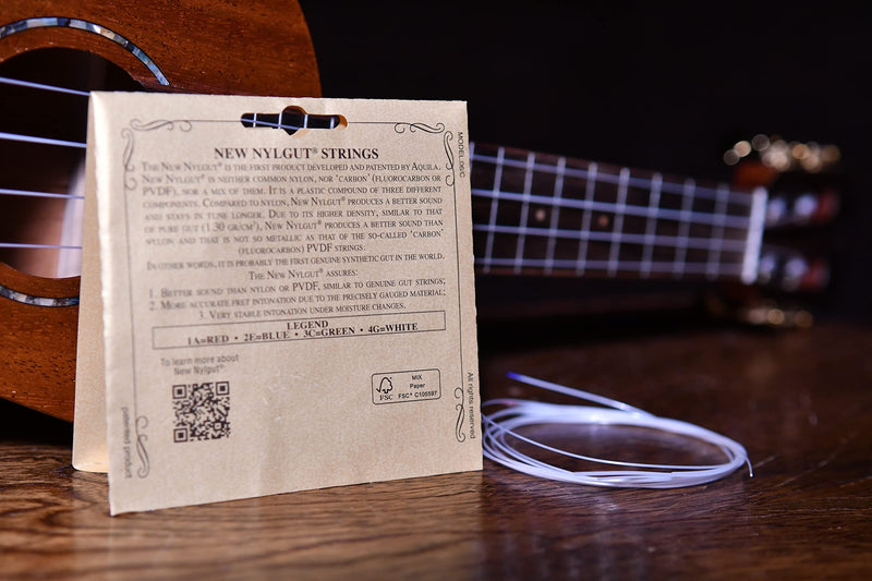 Aquila New Nylgut AQ-42 Banjo Ukulele Strings - High G - 1 Set of 4