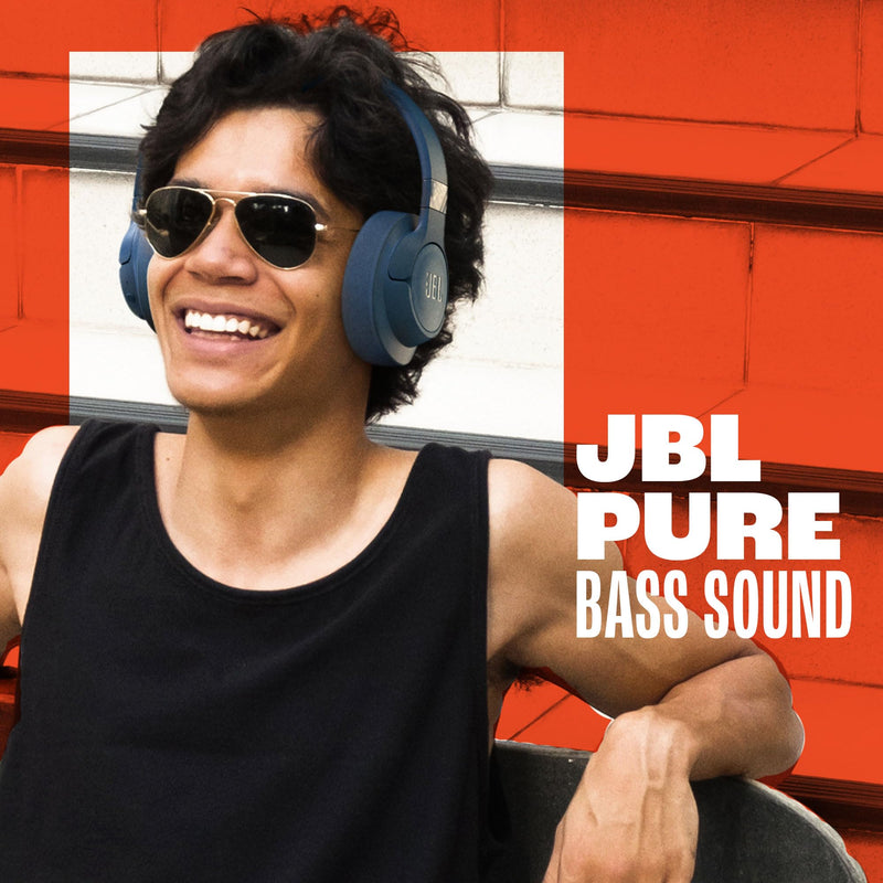 JBL Tune 720BT - Wireless Over-Ear Headphones - White | JBL Pure Bass Sound, Wireless Bluetooth 53 technology, Customize your listening experience, Hands-free calls with Voice Aware