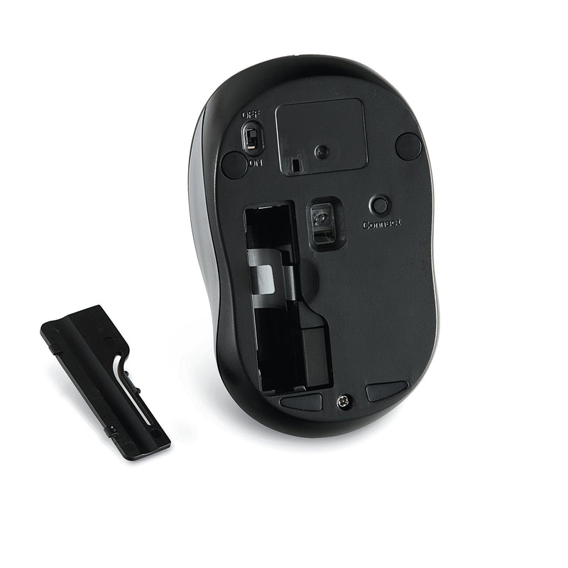 Verbatim Wireless Silent Mouse 2.4GHz with Nano Receiver - Ergonomic, Blue LED, Noiseless and Silent Click for Mac and Windows - Graphite, 1.4" x 2.3" x 3.7" Graphite Mouse