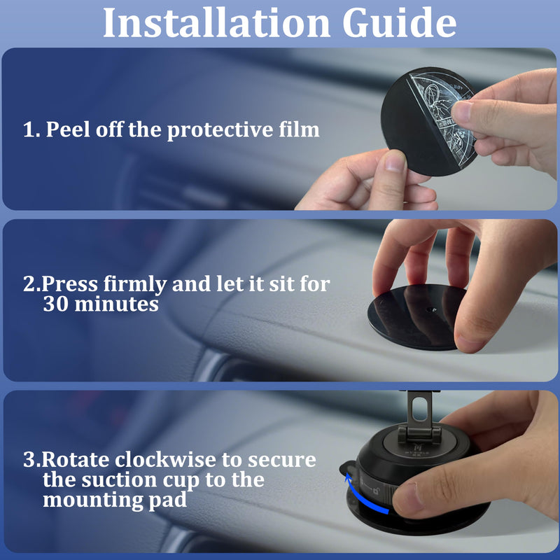 360° Vacuum Magnetic Car Phone Holder | 2800gf Magnet, 90+LBS Suction, Foldable Mount for iPhone 17/16/15/14/13/12 Series