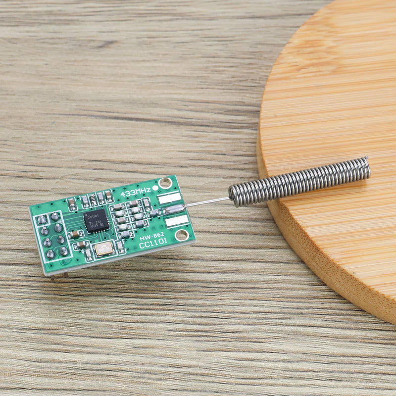 SING F LTD 2pcs CC1101 433Mhz Wireless Transceiver CUL Funk Module DC 1.8-3.6V 10mW USB FHEM Transceiver with Spring Antenna Compatible with A-rduino Compatible with Raspberry Pi