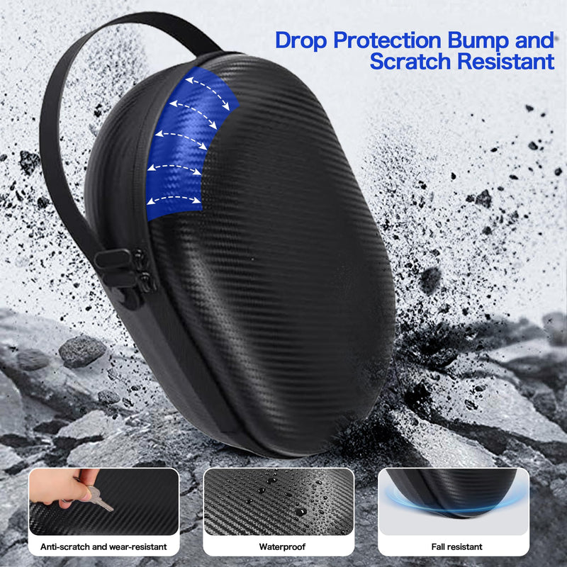AWINNER Hard Carrying Case Compatible for Apple Vision Pro, Accessories VR Headset with Elite Strap, Ultra-Sleek Design for Travel (Carbon fibre) Carbon fibre