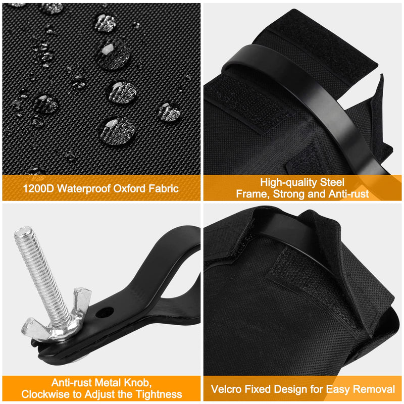 Portable Drumstick Holder Adjustable Drum Stick Bag Waterproof Oxford Fabric Black Drumstick Container Bag