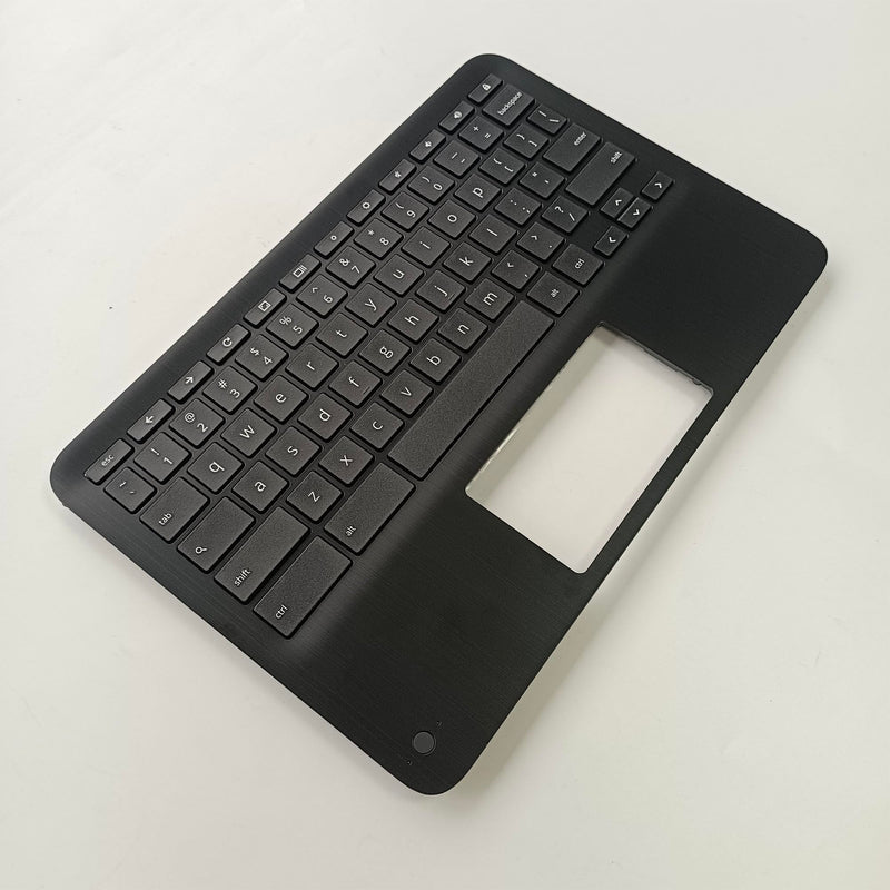 LTPRPTS Replacement Laptop Upper Case Palmrest Keyboard Assembly Part for HP Chromebook X360 11MK G3 EE M49312-001 Black