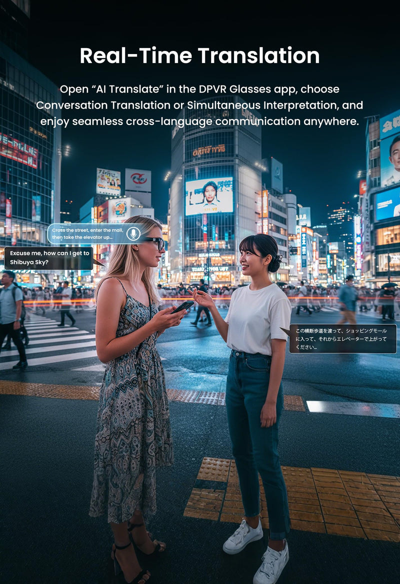 G1 AI Smart Glasses with Camera and Bluetooth, 8MP Video Recording Glasses | Camera glasses with AI translation, visual recognition, voice assistant, Bluetooth audio and hands-free photo/video capture G1 Carbon Black