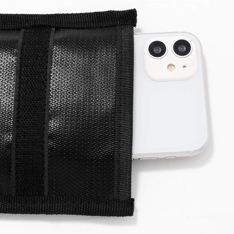 Upgraded Faraday Bags for Key Fob (2 Pack), 7.7 x 4.7 Inches Faraday Cage Protector, Fireproof Waterproof Cell Phone Signal Jammer, Car RFID Signal Blocking, Anti-Theft Pouch