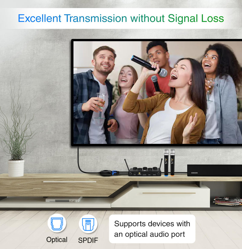 [AUSTRALIA] - BlueRigger Digital Optical Audio Splitter 1x2 (1 in 2 Out Unidirectional Toslink Splitter, Support LPCM2.0, Dolby Digital, DTS 5.1)- for Home Theatre, Xbox, DVD, TV, Receiver, Sound Bar Toslink Passive Splitter 