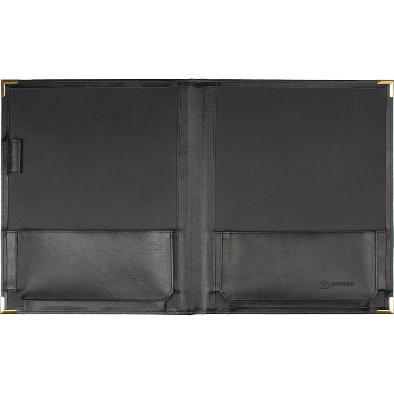 Pro Tec F2BK Deluxe Sheet Music Folder,Black Padded with Brass Corners