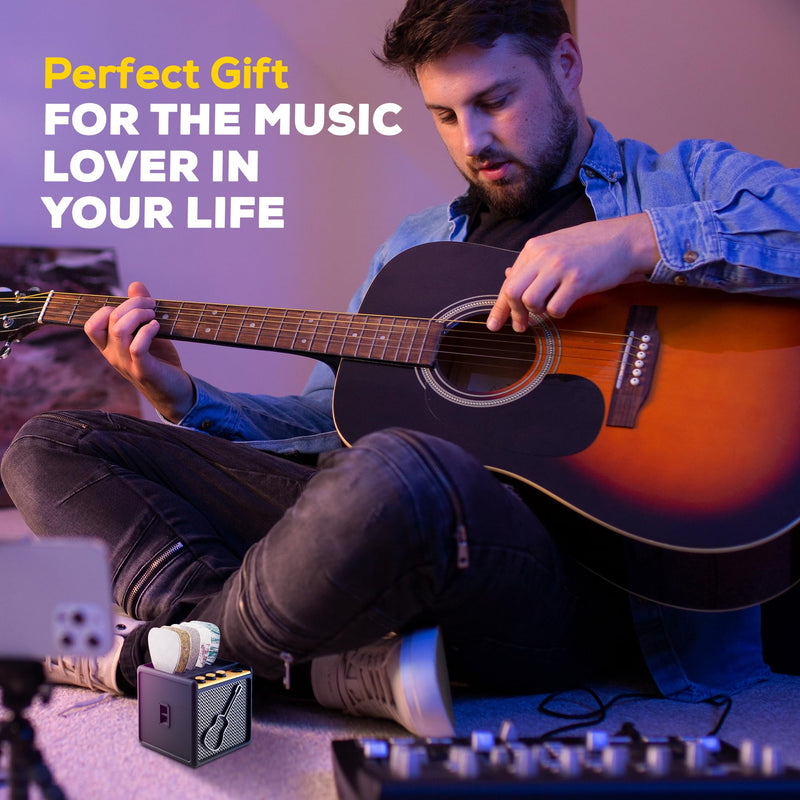 Guitar Pick Display Holder - Stylish Organizer for Music Enthusiasts and Musicians (Black) Black