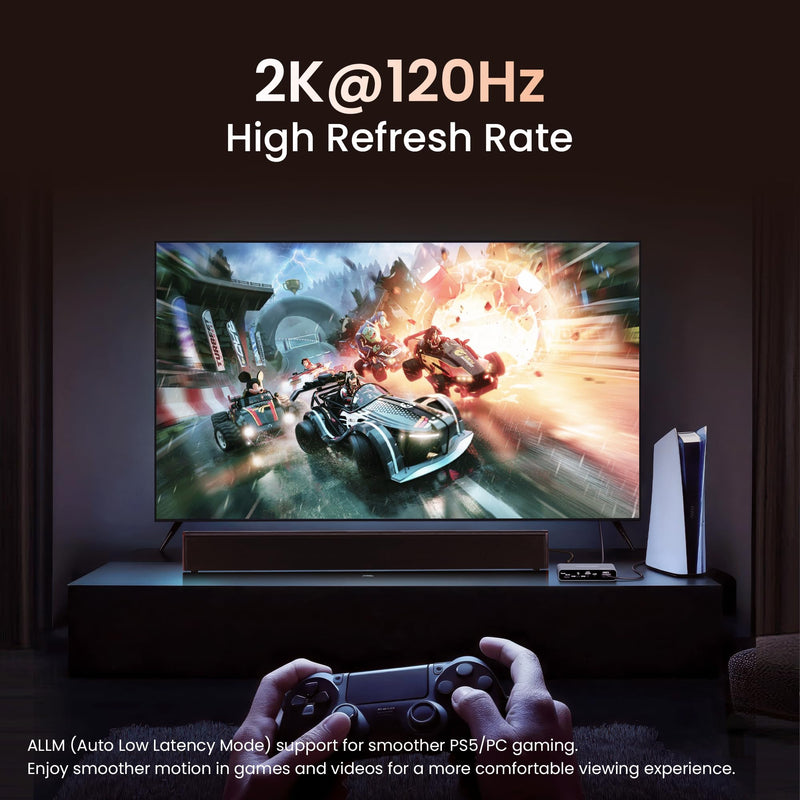 [AUSTRALIA] - HDMI ARC Audio Extractor 4K60Hz, HDMI ARC Adapter to Optical/SPDIF RCA 3.5mm AUX Audio Adapter Converter Splitter Support LPCM 5.1/DTS/DSD for Laptop/TV Box/DVD/PS5/Soundbar/Speaker/Amplifier 4K@60Hz Grey 