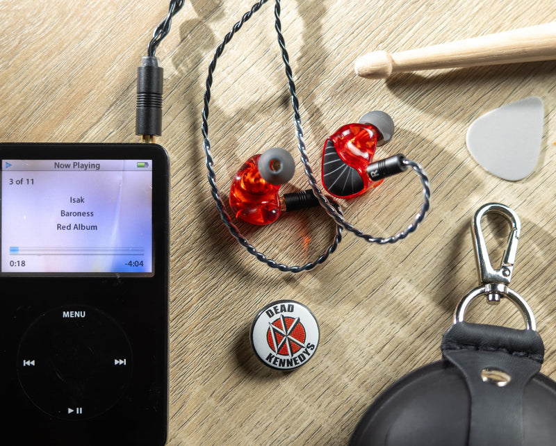 Apos Rock Lobster IEM (In-Ear Monitor) Earbud/Earphones – Tuned for Rock, Guitar-Forward Sound, Detachable 2-Pin Cable Rock Lobster 3.5mm