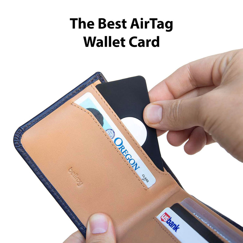 TagVault™ AirTag Wallet Holder - The Thinnest AirTag Wallet Card Insert | Flexible, Stays Hidden, Patent Pending | Elevation Lab Single