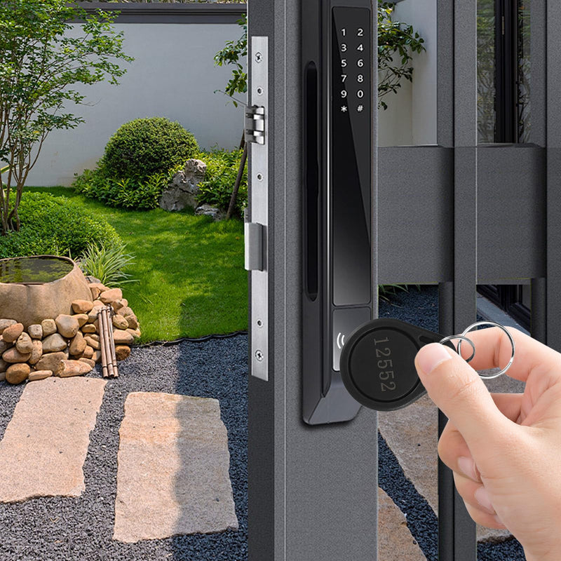 10 pcs 26 Bit Key Fobs Black RFID Keychain Writable Proximity Keychain Compatable with ISOProx 1386 1326 1346 H10301 Format Readers, Works with Vast Majority of Access Control Systems 10