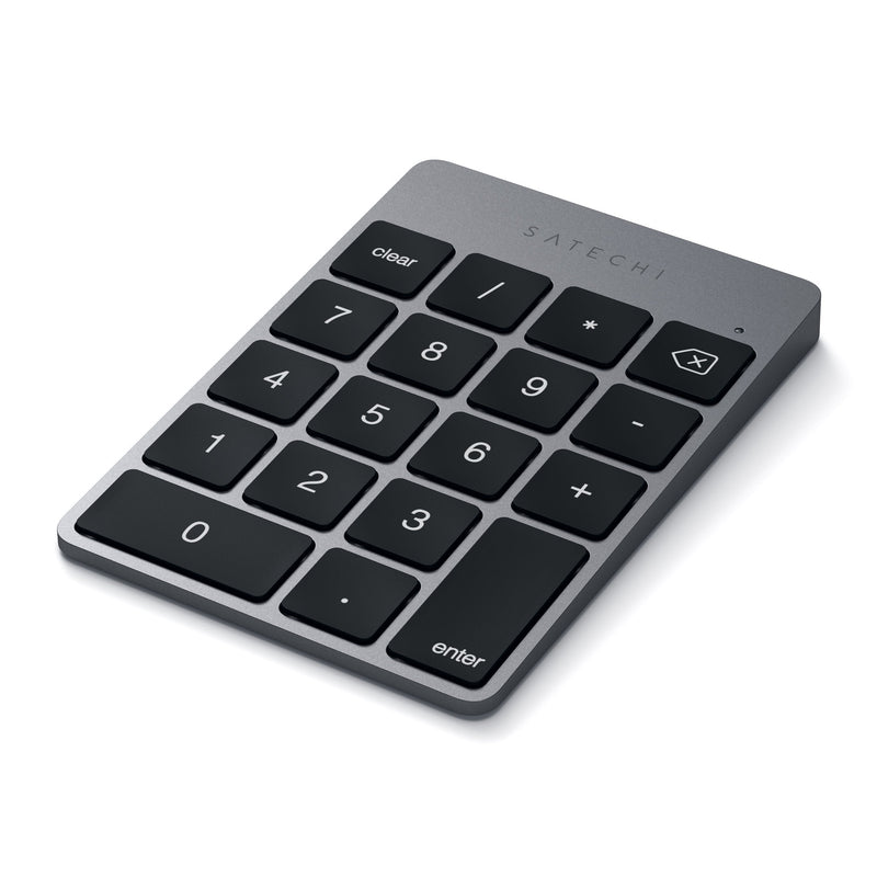 Satechi Slim Aluminum Bluetooth Wireless 18-Key Keypad Keyboard Extension - Compatible with 2017 iMac, iMac Pro, MacBook Pro, MacBook, iPad, iPhone, Dell, Lenovo and More (Space Gray) Space Gray