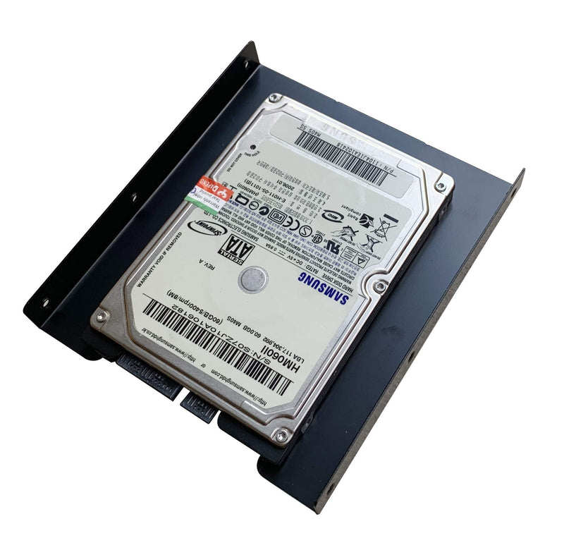 SSD Mounting Bracket 2.5 to 3.5 Adapter 2 Pack,Ruaeoda SSD Bracket SSD Tray Adapter 2.5" to 3.5" HDD SSD Hard Disk Drive Bays Holder Metal Mounting Bracket Adapter for PC SSD
