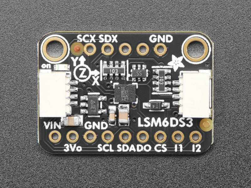 Adafruit LSM6DS3TR-C 6-DoF Accel + Gyro IMU, STEMMA QT/Qwiic, 4503