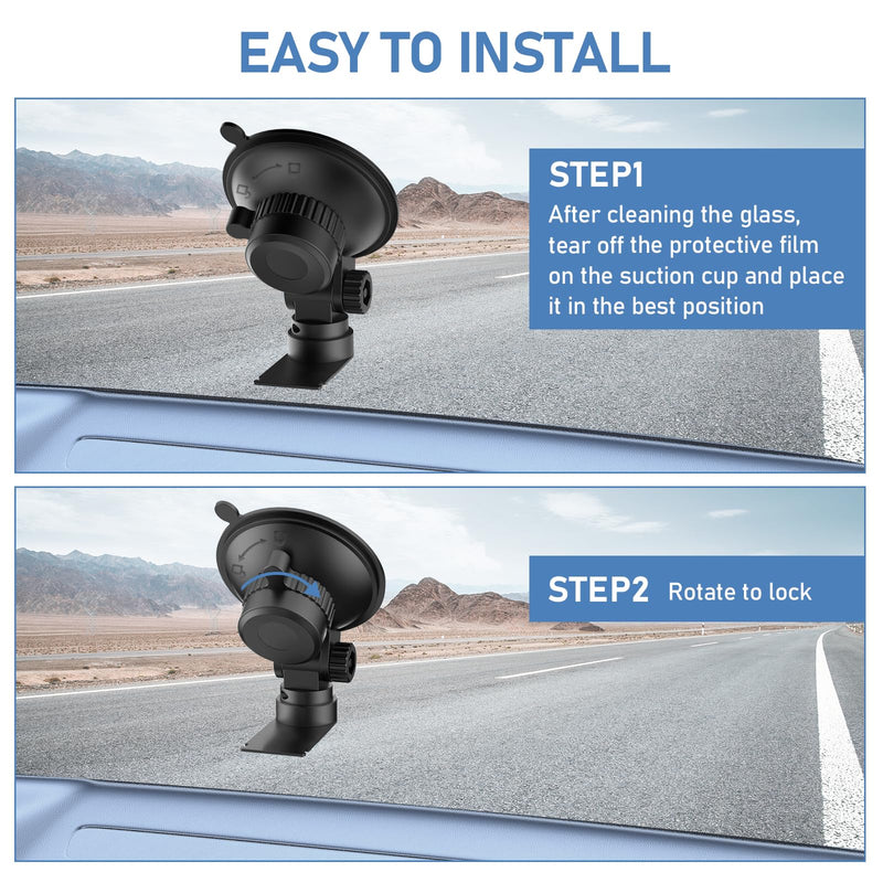 Windshield Radar Detector Mount, Suitable for Escort MAX, MAX 2, 2015-2019 MAX360 Radar Suction Cup Mounting Base, with Sliding Plate Connection(Not Applicable to MAX 3 and MAX360C Model