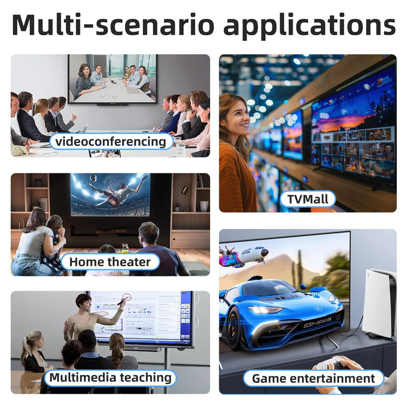 HDMI 2.1 Switch 3 in 1 Out 8k60Hz,3 Port HDMI Switcher 4K@144Hz, 48Gbps,VRR, Dynamic HDR, HDCP 2.3，for PS5/Xbox Series X/Apple TV 8K/Roku Ultra/Fire Stick 8K Max
