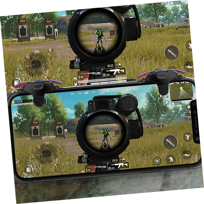 1 Pair Game Handle Trigger for Mobile Tablet Sturdy Adjustable Game Triggers Accessories